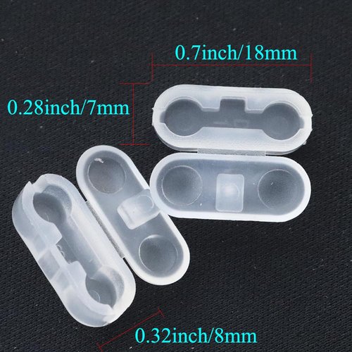 20 Pack Bead Chains Connector, 4.5mm #10 Ball Chain Cord Connector Clips for Window Blind Pull Chain Replacement/Repair (Clear)