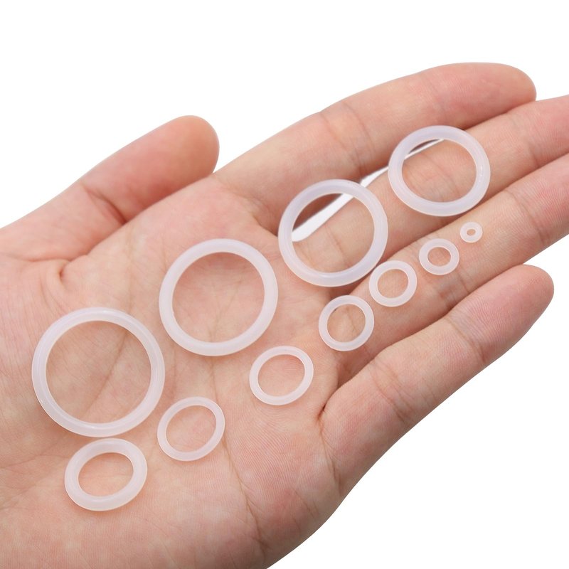 ZDBB 32 Size 1228 PCS Silicone O-Ring Kit, White Oil and Heat Resistant VMQ Seal O-Ring Washer Set for Sealing Faucets and Plumbing with Hook and Pick