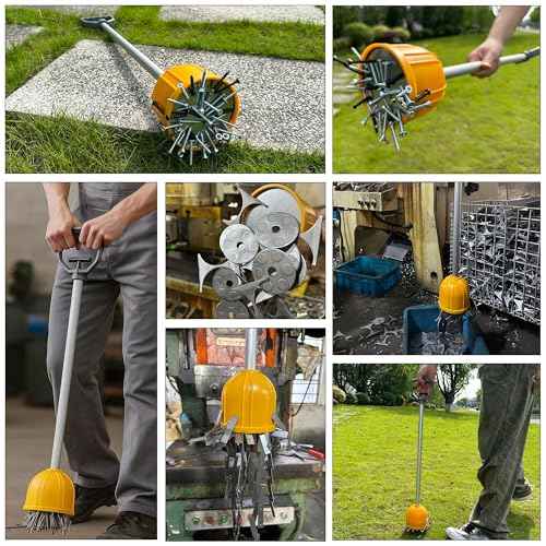 ULIBERMAGNET 29inch Long Reach Magnetic Pickup Tool, Magnetic Bulk Lifter with Quick Release, Yard Pull Magnet Sweeper, Metal Manual Magnetic Swarf Tool with Extended Handle for Nails, Screws, Nut