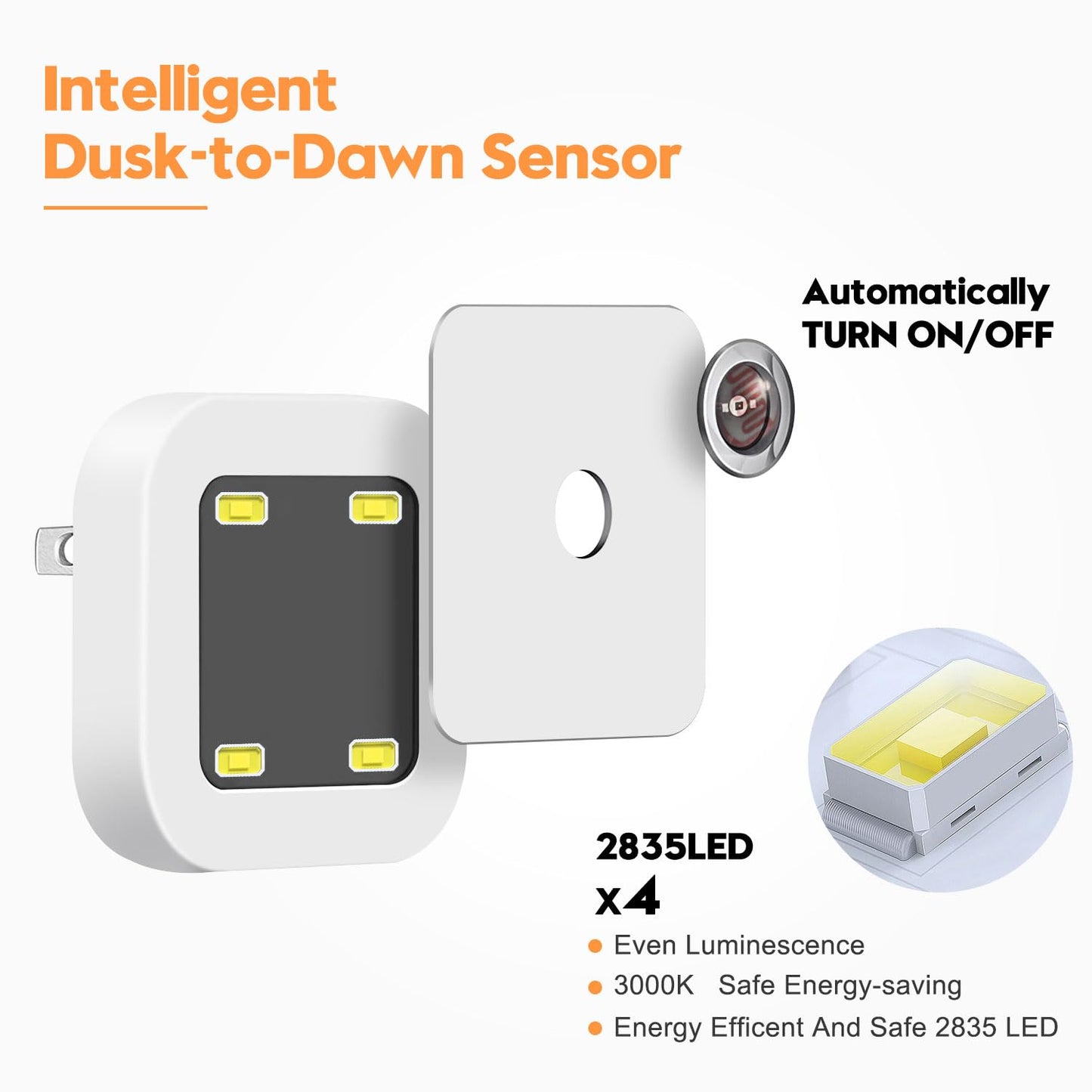 Sujeet Night Light, Night Lights Plug into Wall 8-Pack, Nightlight Plug in Night Light, Dusk to Dawn Night Lamp Led (Warm White)