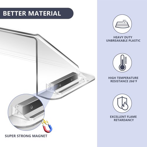 Strong Magnetic Air Vent Deflector for Vents, Sidewalls and Ceiling Registers,Adjustable Air & Heat Deflector,9"-14"Inches Wide-Heavy Duty Unbreakable Plastic with Powerful Magnets,2 Pack