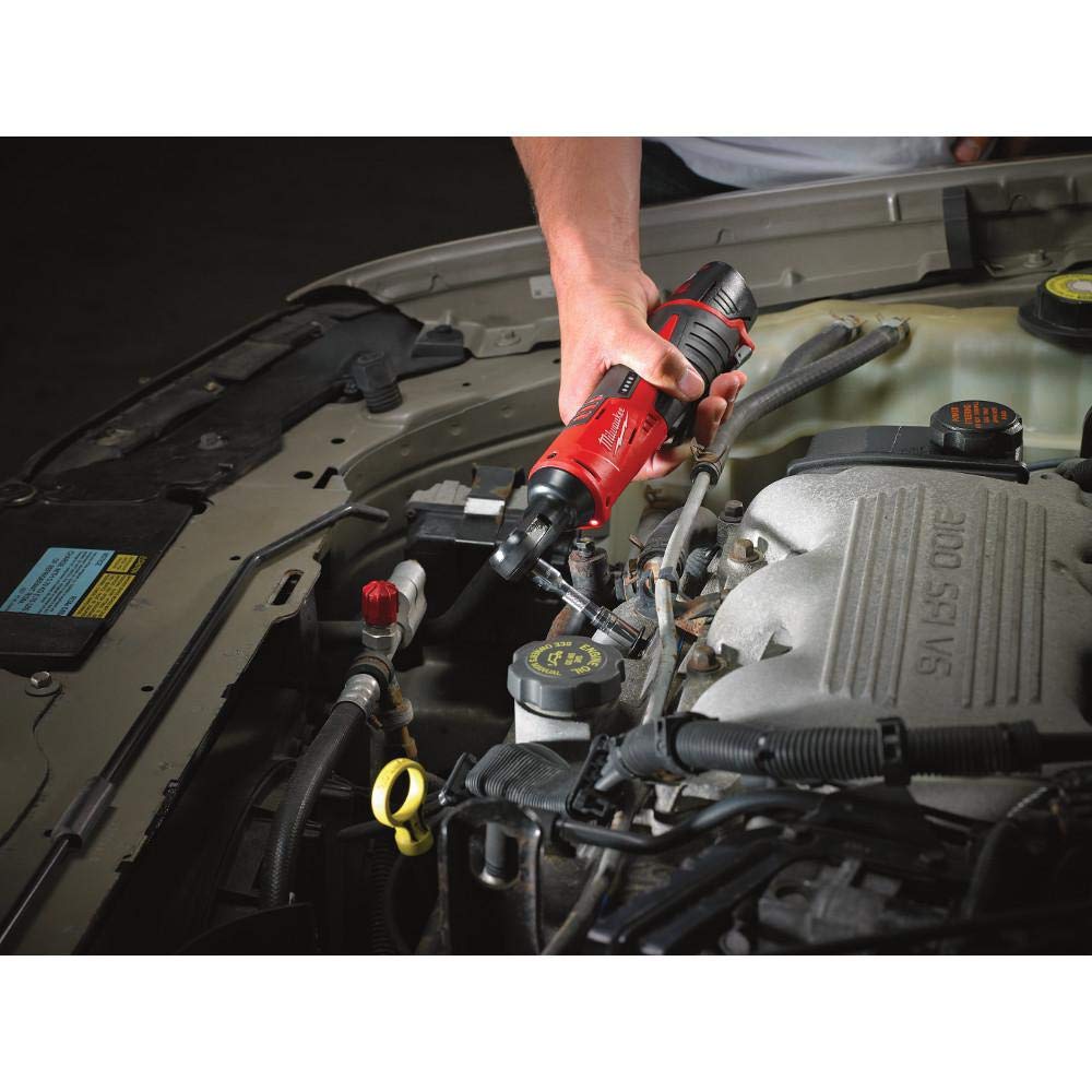 Milwaukee 2457-21 3/8-in Cordless M12 Lithium-Ion Ratchet Kit (Ratchet Kit w/Tool Bag)