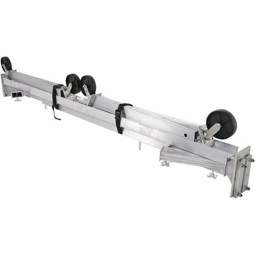 Vestil AHA-2-10-10 Aluminum Adjustable Height Gantry Crane with Glass Filled Nylon Casters 10 Ft. Wide x 10 Ft. Max Usable Height 2,000 Lb. Capacity Silver