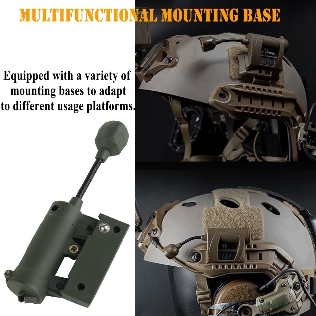 Airsoft Fast SF Helmet Accessories, Modular Tactical Helmet Light, 4 in 1 LED Outdoor Light, for Paintball CS Hunting C