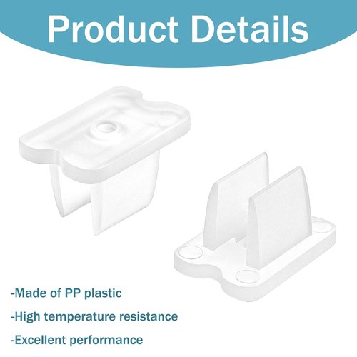 Piriuuo 50 Pcs Led Light Clips, Rope Light Clips Waterproof Led Strip Mounting Clip Indoor LEDs Strip Lights Holder Neon Mounting Clip Fixing Clamps Holder with 50 Screws for 5-6mm LEDs Lights