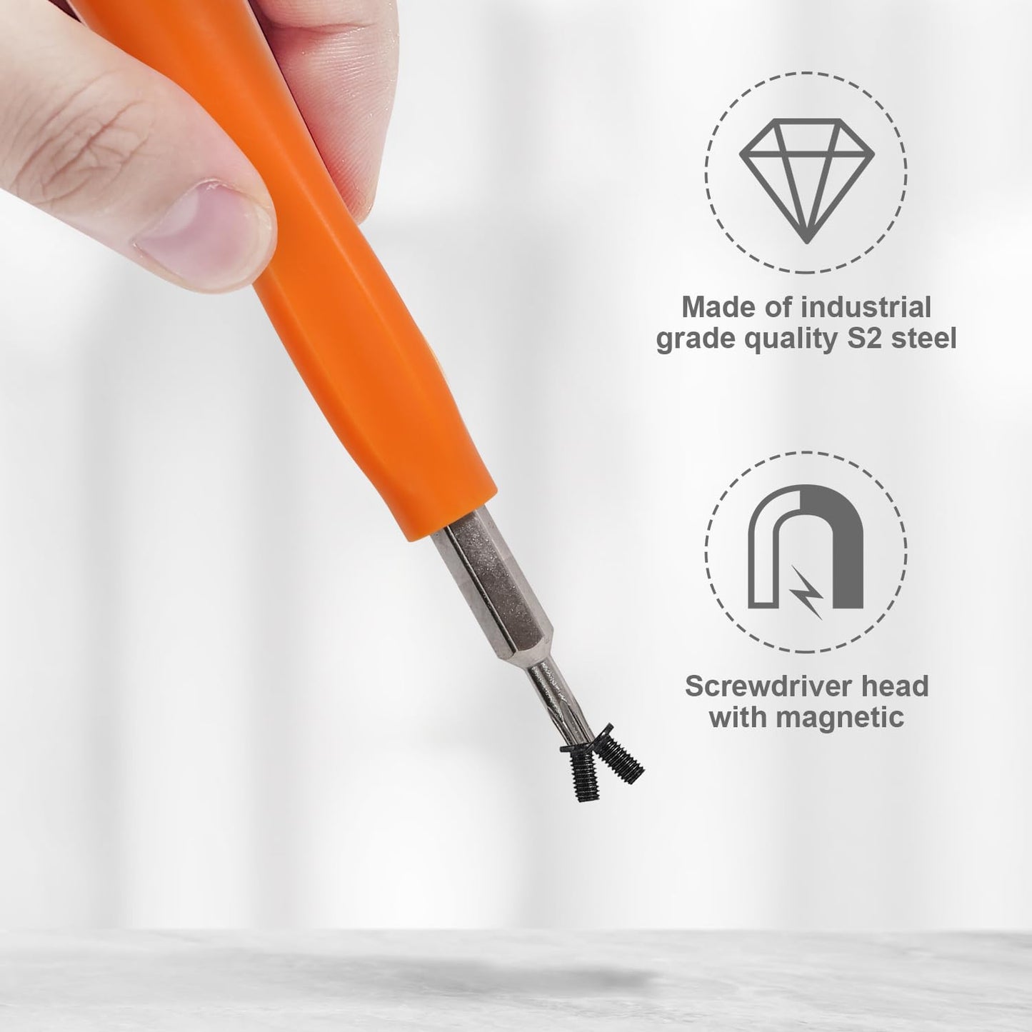 Screwdriver for Ring Doorbell Screwdriver Replacement with WiFi Password Reset and Battery Change, Fits for All Ring Video Doorbell Models (Orange), CTYUKHS