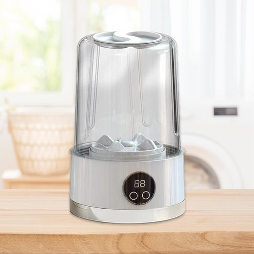 Washing Machine - Underwear washing machine | Portable Laundry Machine Small Washer | Rechargeable Digital Display 2 Modes Cleaning Tools, Underwear Home Appliances for RV Travel Dorm