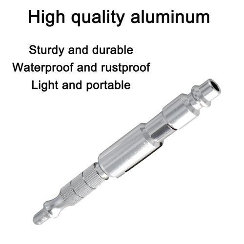 Begot 1 Pack Adjustable Pocket Air Blow Gun, Industrial Style "M" 1/4" Quick Plug, Portable Air Blower Pen for Dust Cleaning, Aluminum Alloy