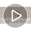 NEODROP 4-Pack Heavy Duty 6 Inch Wall Shelf Brackets - Black Steel Floating Support