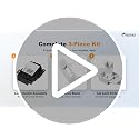 GE/Hotpoint Washer Lid Lock Kit: Switch, Bezel & Striker Replacement (3 Pack)