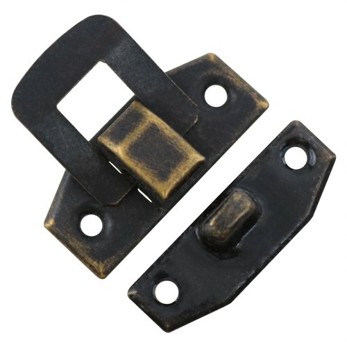 AYLIFU Jewelry Box Latch Wooden Box Small Hinge mini Lock Bronze Color with Screws 0.9×0.78×0.01inch for Jewelry Wooden Boxes and DIY handicrafts 20pcs
