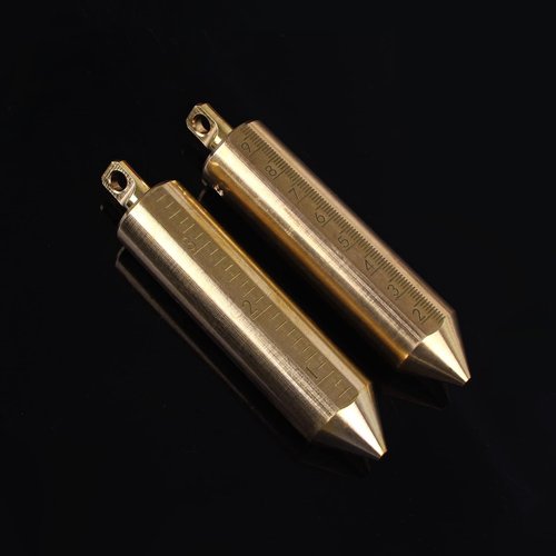 Cekegon 12oz/350g Brass Plumb Bob for Oil Gauging Tape, Measuring Plumb Bobs