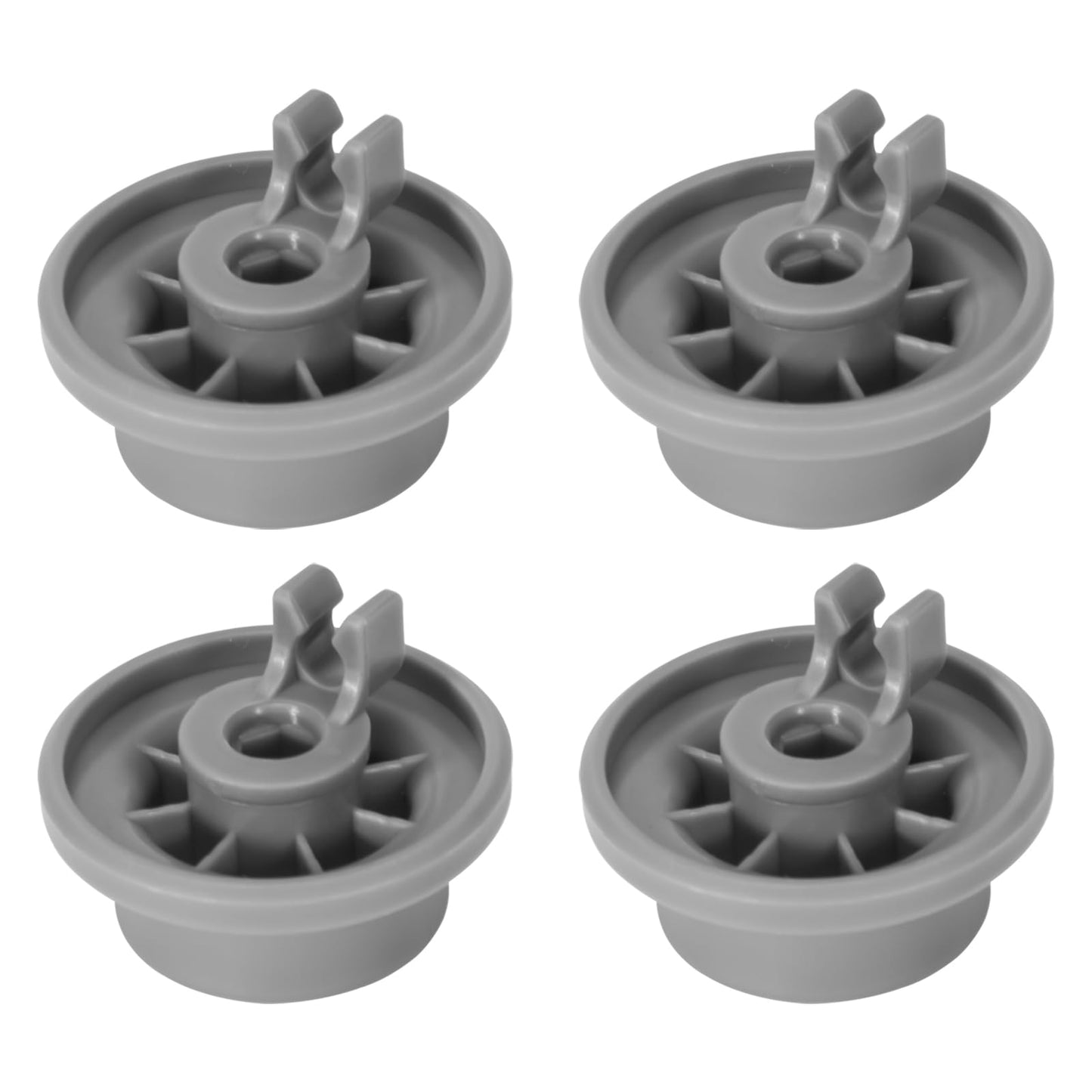 4 Pack 165314 Dishwasher Lower Rack Wheels Replacement for Bosch Kenmore Dishwashers, Replaces 420198 423232 AP2802428 PS3439123 PS8697067, Bottom Dishrack Roller