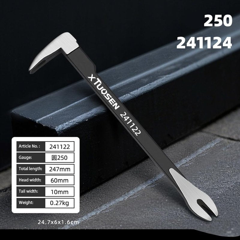 Pry Bar, 11.8" Cats Paw Nail Puller, Mini Crowbar for Home Remolding & Woodworking Prying, Scraping, Lifting, Pulling