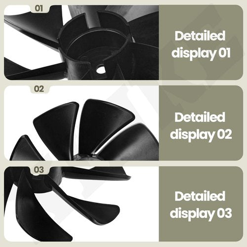 6243-1 & 6243-2 Fan Compatible with Walker H-ydro CW & CCW Rotation Fan for Various Applications, Ensures Reliable Performance in Both Xlockwise (CW) and Counterclockwise (CCW) Directions