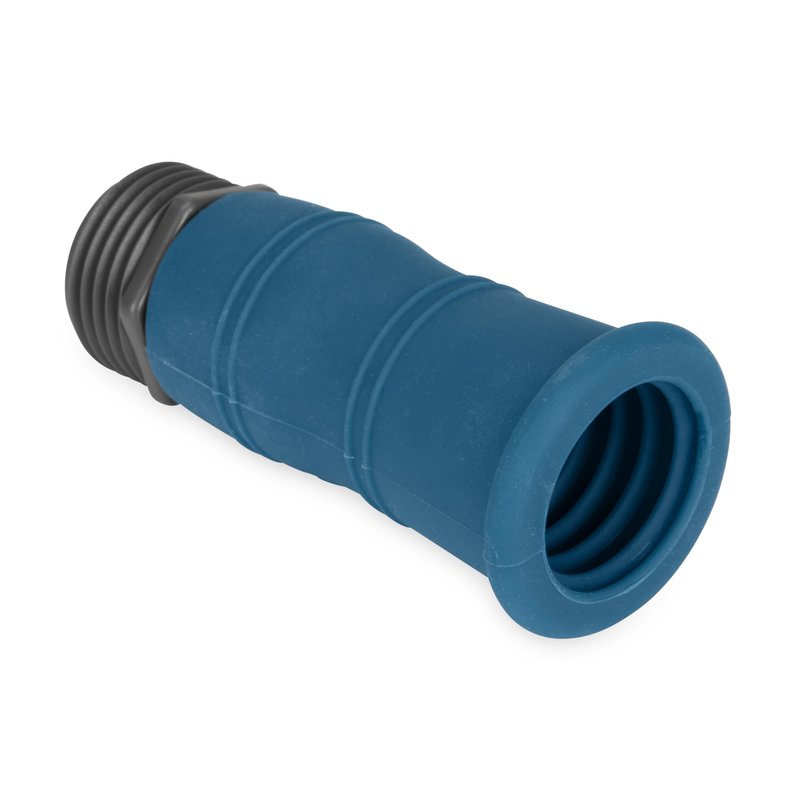 Camco Water Bandit - Features a Flexible Silicone Sleeve for 1" Faucets & Male Water Hose Connection that Fits 3/4-11.5NH Hose Threads - Works with Damaged Faucet Threads/Threadless Faucets (22484)