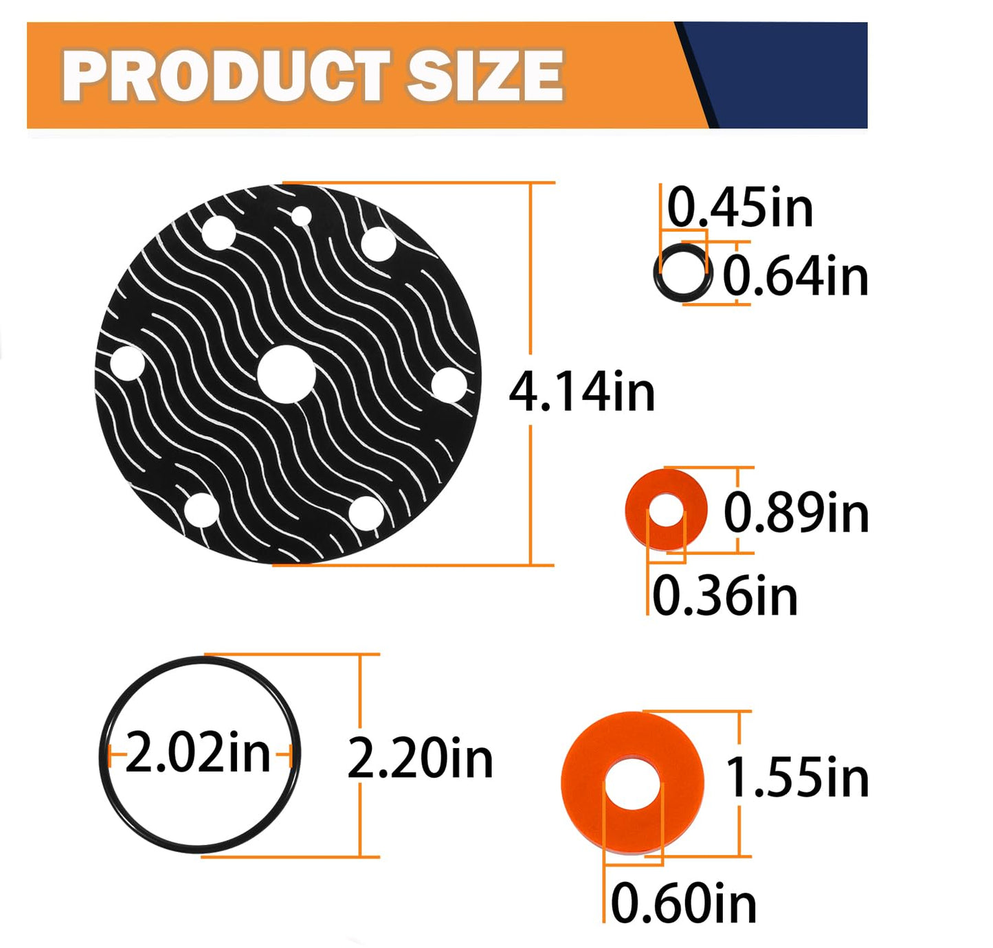 Replace for Wilkins 3/4"-1" Model 975XL/XL2 Rubber Repair Kit Backflow Preventer Repair Kit