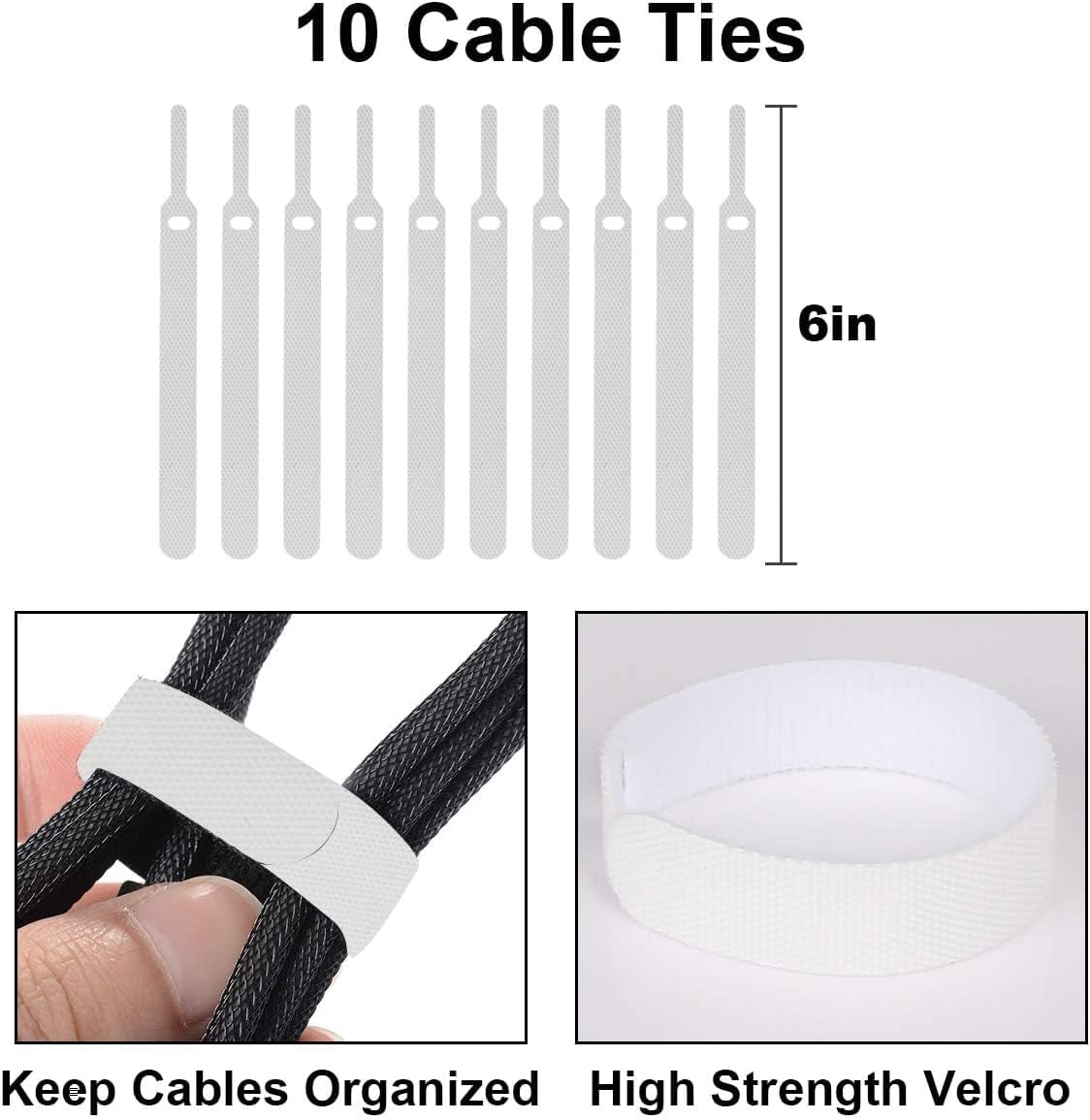 Cable Management Box DUNCHATY 3 Pack Cable Box Organizer with Large Medium Small Cord Hider Box Safe ABS Material for Cover and Hide TV Wires,Computer,Router,USB Hub and Under Desk Power Strip&Cords