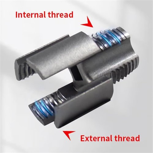 Pipe Threading Tool, Dual-Function Pipe Thread Cutting Tool, Electric Drill Compatible PVC & Plastic Pipe Threader Kit for Home Repair(1/2+3/4)