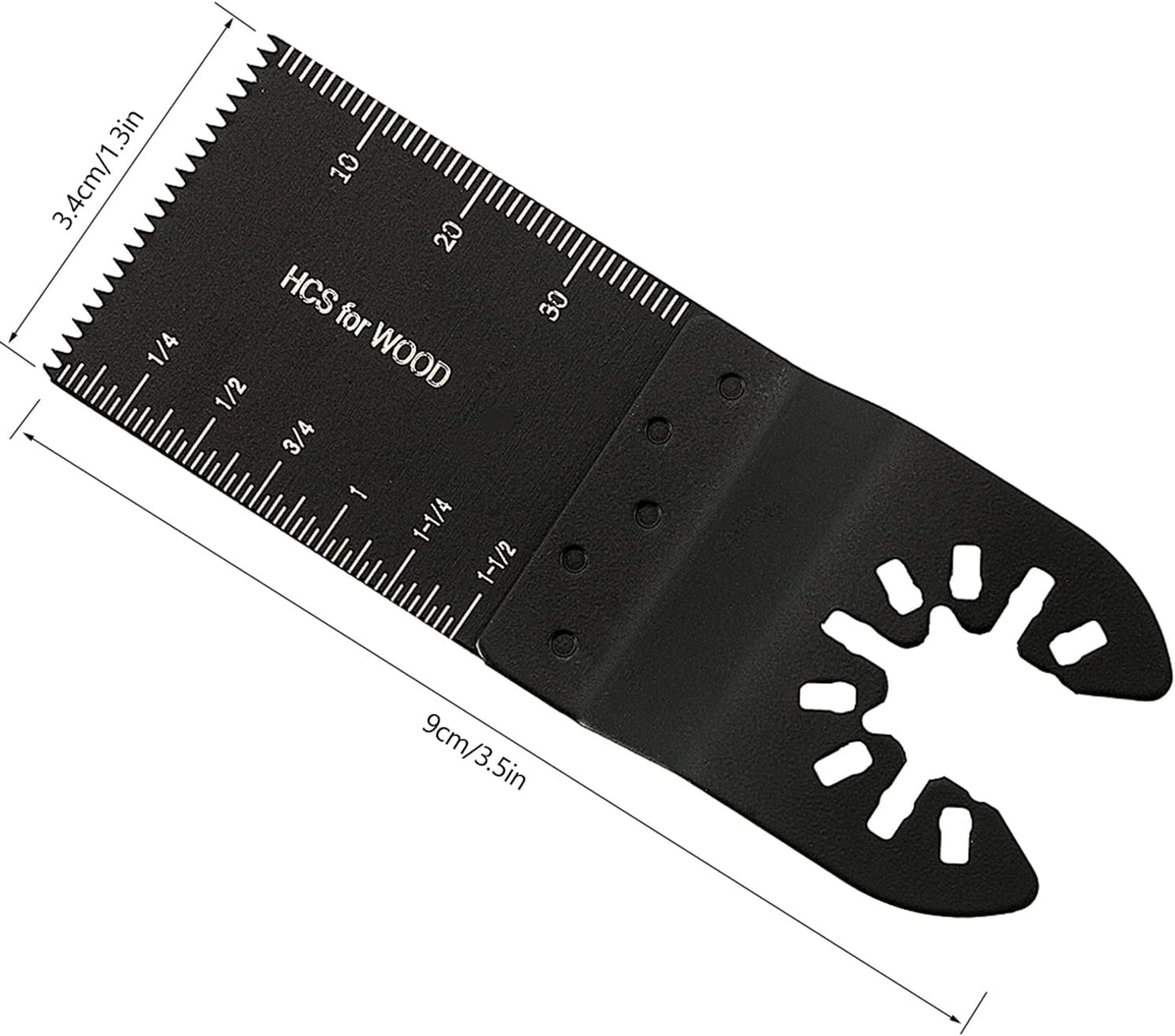 10Pcs Oscillating Saw Blades, High Carbon Steel Multitool Blades, Universal Oscillating Tool Blades, Professional Fast Cutting for Wood Metal Plastics