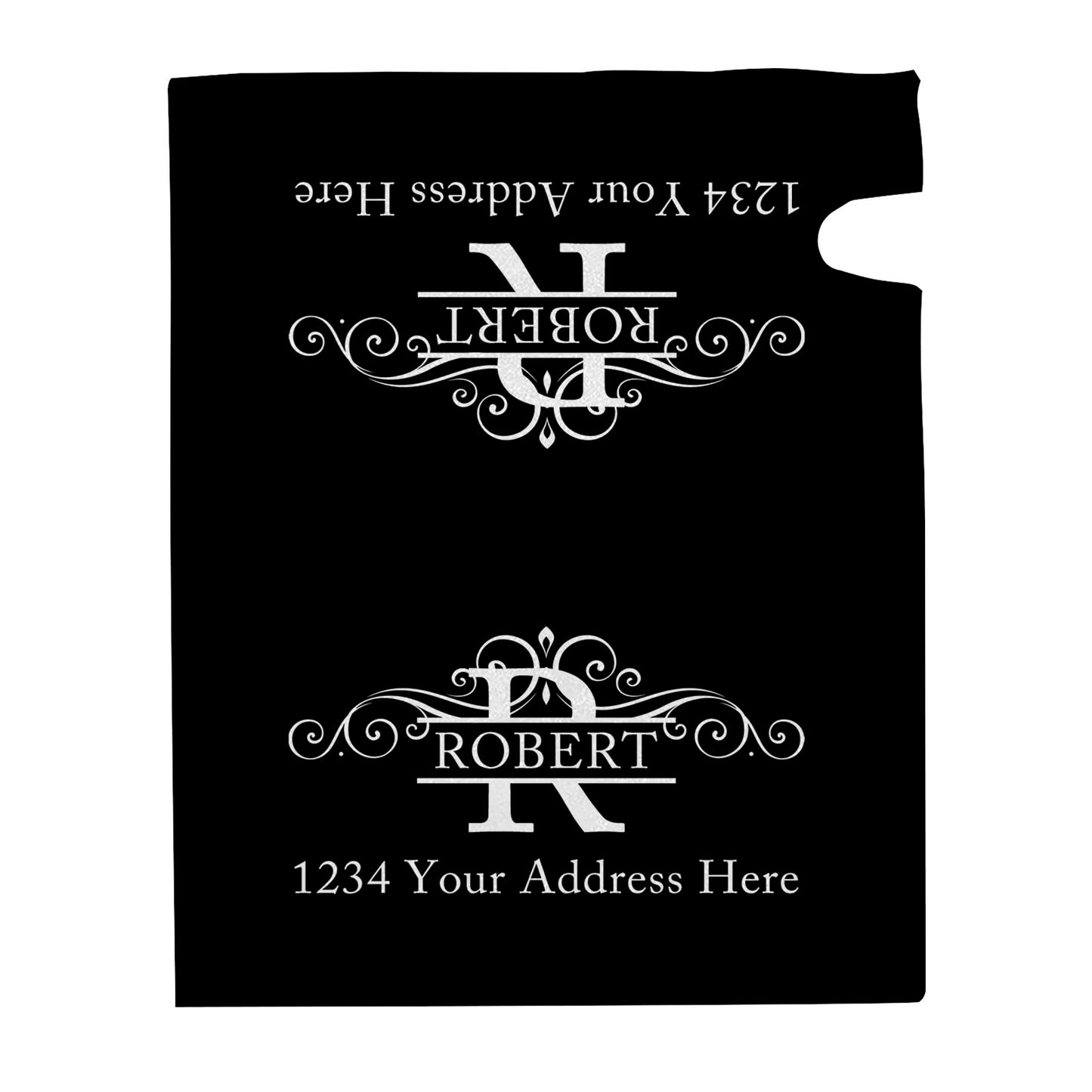 Custom Monogram Last Name Mailbox Covers Personalized Numbers Address Mailbox Cover Magnetic Standard Size, Customized Wraps Post Letter Box Cover for Garden Yard Outside Decorations 18" X 21"