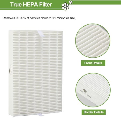 6 Pack HPA300 HEPA Filter Replacement for Honeywell Air Purifiers HPA300 Series, HPA300, HPA304, HPA8350, HPA300VP, HPA3300b, HPA5300, Replace HRF-R3, Pack of 6 HEPA R and 8 Pre filters A HRF-AP1