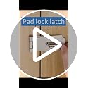 Silver 5 Inch Stainless Steel Door Hasps Lock Latches - Pack of 2, Extra Thick Gate Lock with Screws