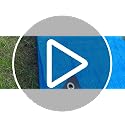 CARTMAN 10x12 Ft Blue Waterproof Poly Tarp Cover - Multipurpose Weatherproof Shelter