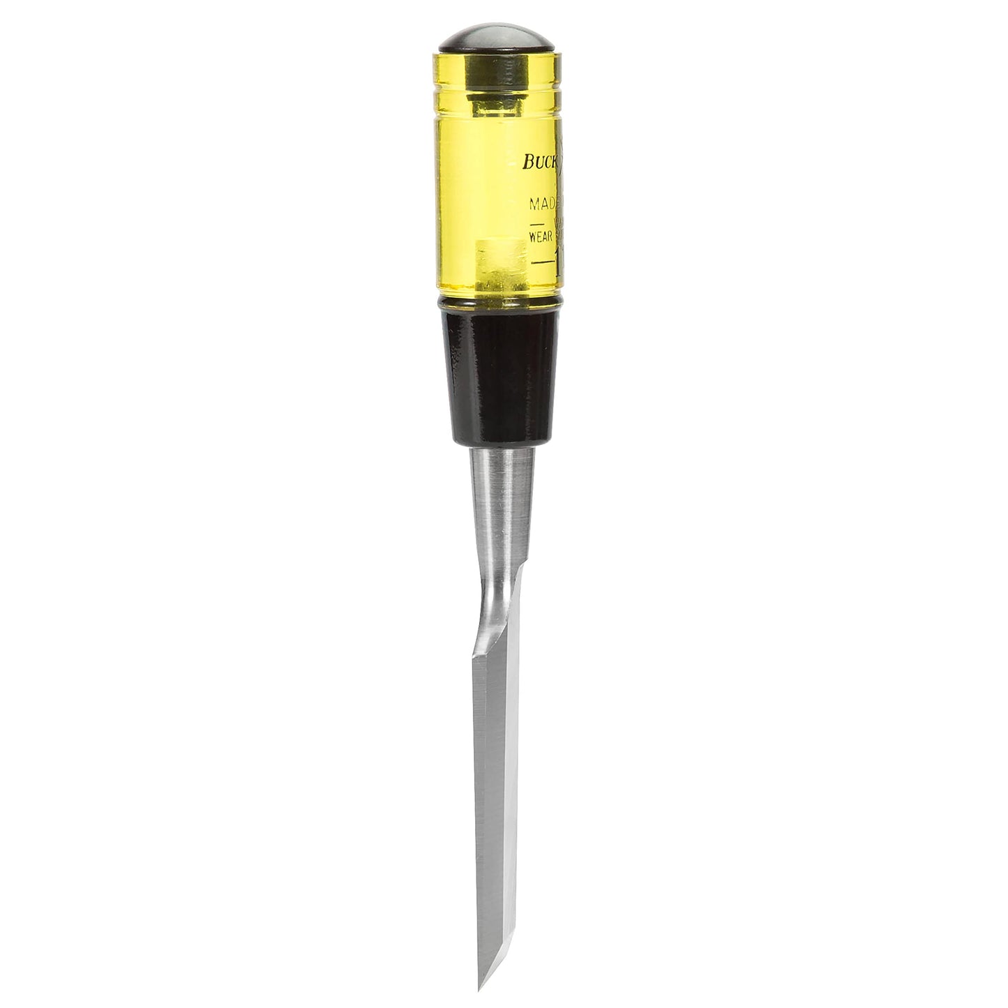 Buck Brothers 120108BC 1-1/2" Wood Chisel Made in USA, For Paring and Finishing Cuts in Carpentry and Woodworking, Tempered Tool Steel Blade, Mallet-Safe Handle