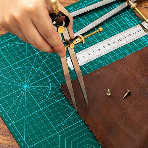 2 PCS Adjustable Lockable Spring Wing Divider Calipers, 6 Inch and 8