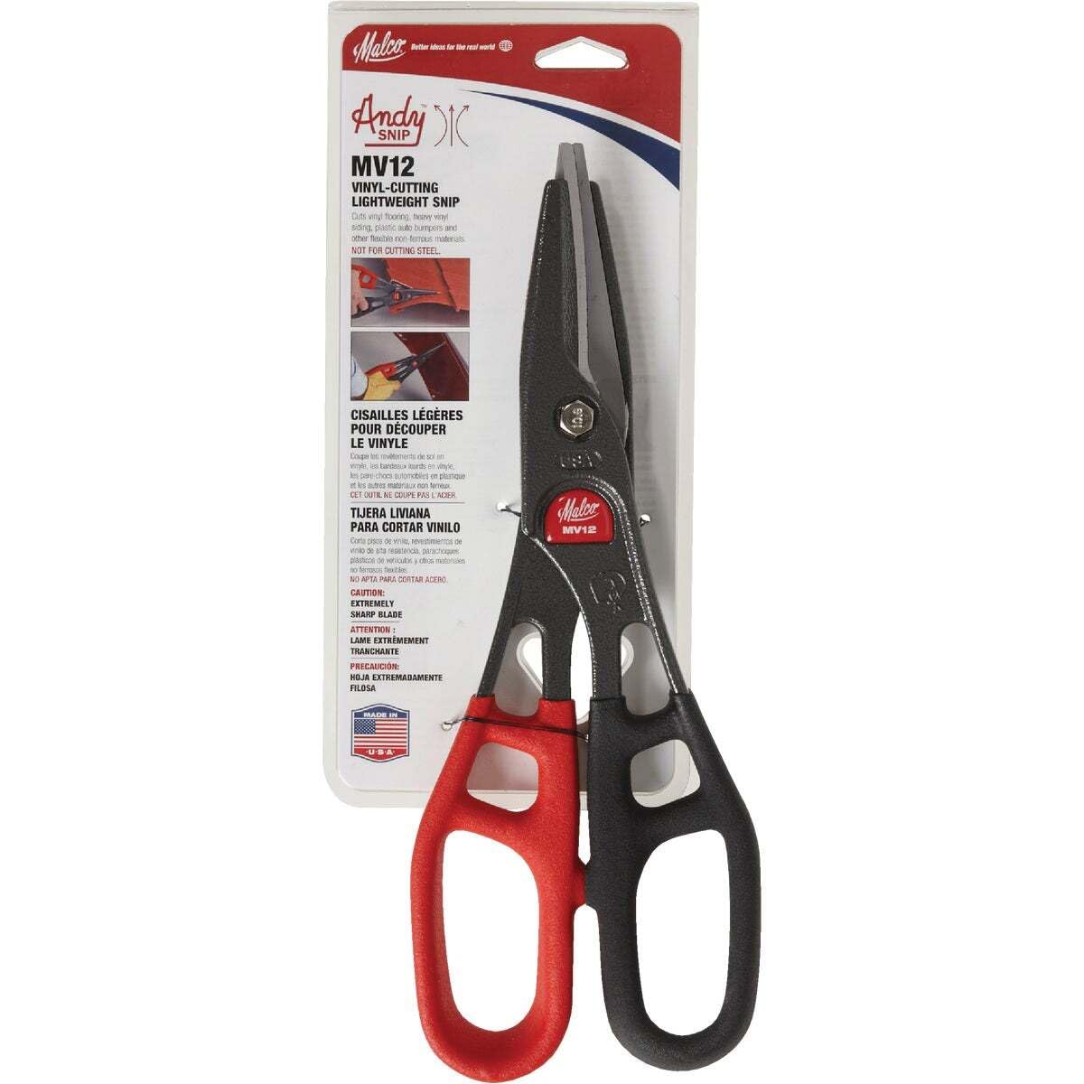 Malco MV12 Andy Combination Snip for Vinyl Cutting, NA