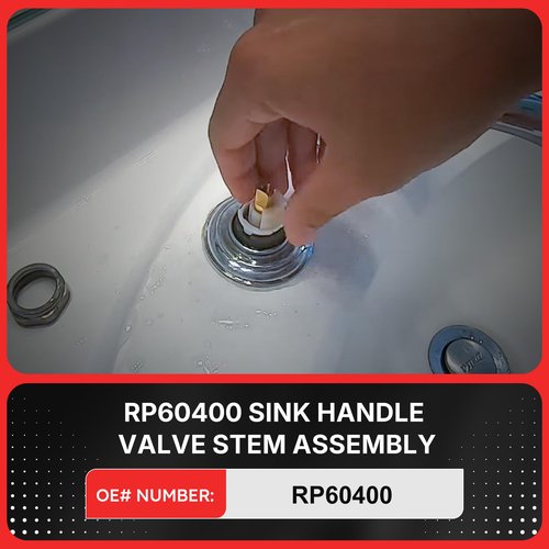 RP60400 Valve Hot and Cold Bathroom Faucet Cartridge Sink Handle Valve Stem Assembly Compatible with Delta 2 Handle Bath Diamond Seal Technology Faucets and Beverage Faucets