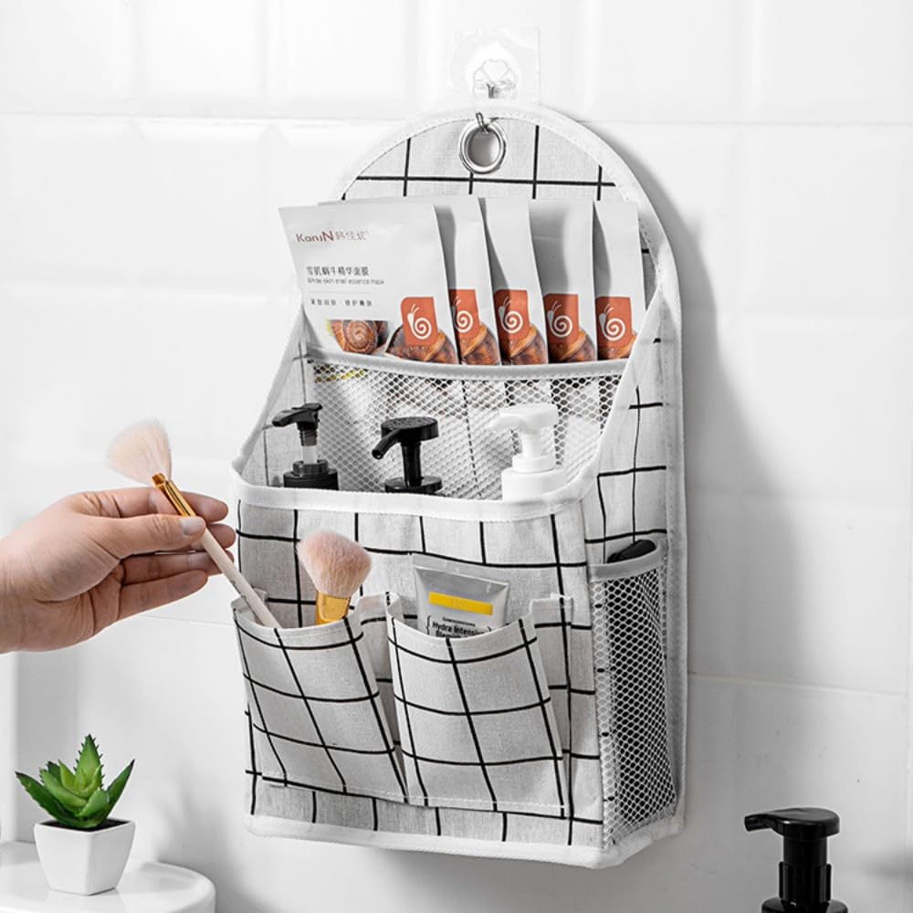 1 PC Multifunctional Wall - Mounted Storage Bag, Hanging Storage Bag, Suitable for Behind the Door, Beside the Bed or Inside the Wardrobe