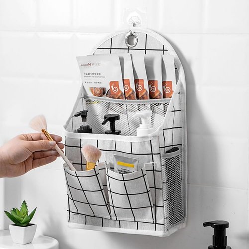 1 PC Multifunctional Wall - Mounted Storage Bag, Hanging Storage Bag, Suitable for Behind the Door, Beside the Bed or Inside the Wardrobe