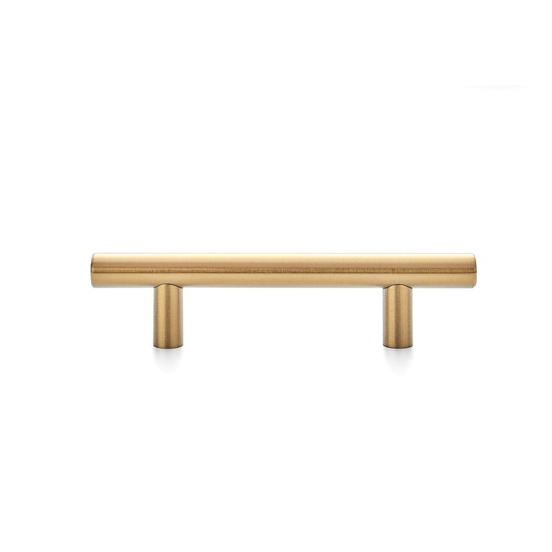 Ravinte 50 Pack 5 Inch Cabinet Pulls Brushed Brass Stainless Steel Kitchen Drawer Pulls Cabinet Handles 5”Length, 3” Hole Center