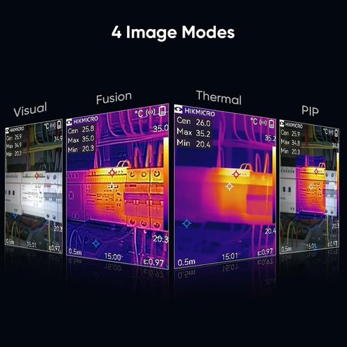 HIKMICRO B10 Thermal Camera 256 x 192 IR Resolution with 2MP Visual Camera, Thermal Imaging Camera for Home Inspection, 25 Hz Refresh Rate, Thermal Scanner with 3.2" LCD Screen, IP54, -4°F~1022°F