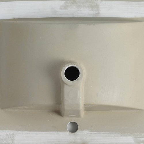30 Inch Ceramic Vanity Top, 29.9"D x 18.3"W x 6.7"H, Glossy White(Only Basin) (White + Ceramic + American Design-1)