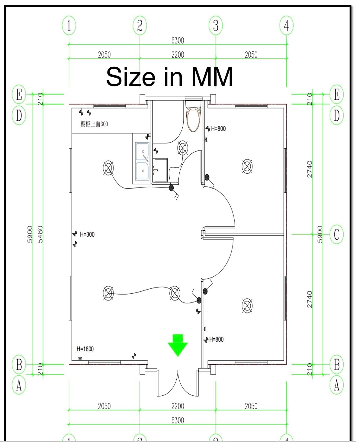 SAA Tiny Expandable Prefab Home - 1 Bath, 2 Rooms, 1 Kitchen - Foldable, Portable, Modular Guest House - 19 x 20 FT
