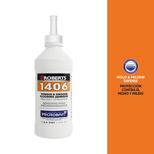 ROBERTS 1406 Tongue & Groove Flooring Adhesive - 1 Pint (473 mL)