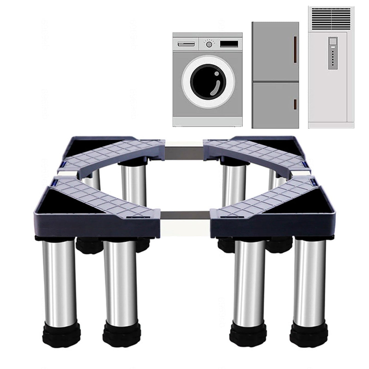 Washer Stands Pedestal 28 Wide Universal Load 880LB/400KG Base Stand for Washer Refrigerator Washing Machine Dryer Increase 3.9-9.8inch Height,Grey8Foot-15cm