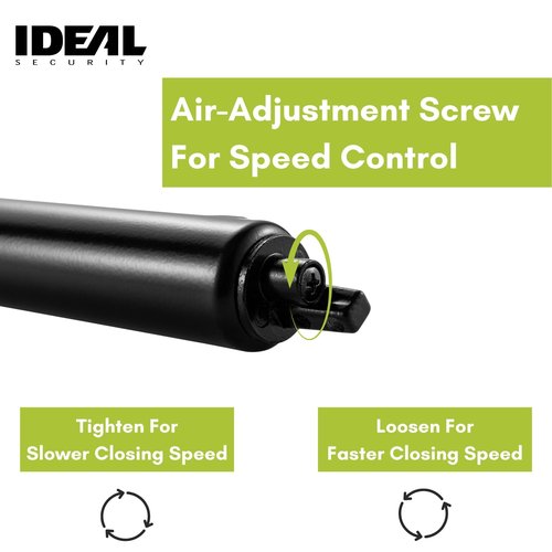 Ideal Security Screen Door Closer, 9", Black