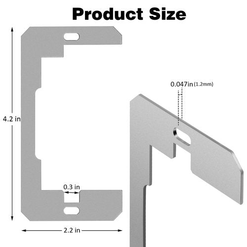 Outlet Spacer,Flush Fit Device Leveling Plates For Wall Outlet Repair And Loose Electric outlets Fix,Self-Leveling Electrical Socket Extenders for Electrical Box and Switches
