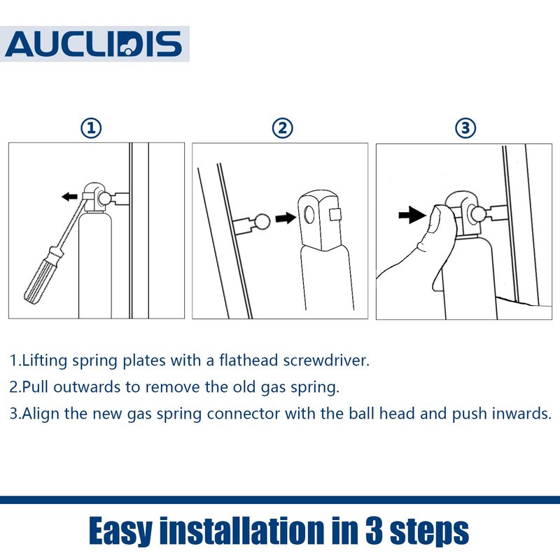 C16-18233 10 Inch 40Lb/178N Gas Strut Shock Spring Lift Support for Truck Toolbox Pickup Tool Box Lid RV Overhead Cabinet Door Boat Hatch Replacement Parts, 40231540, 200452, Set of 2 by AUCLIDIS