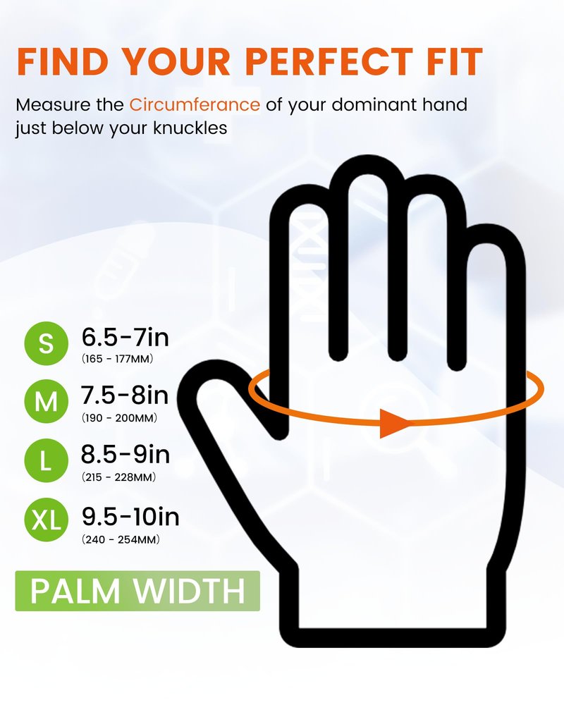 TREEGO 6 Mil Black Nitrile Exam Gloves Small, Heavy Duty Disposable Latex & Powder Free, Chemical Resistant, Textured Grip for Cooking, Mechanic - 100 Count