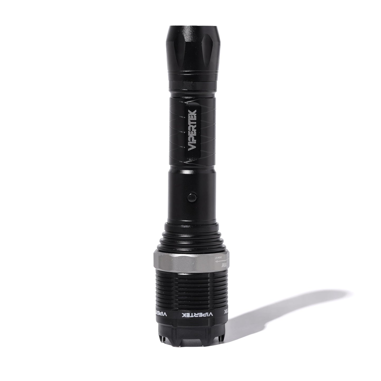 VIPERTEK VTS-T01 Aluminum Stun Gun for Self Defense Rechargeable with LED Flashlight