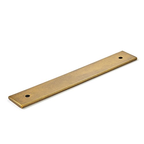 khtumeware 5 Pack 6" Square Backplate 5" 128mm Center-Center, Antique Brass Backplate for Pulls