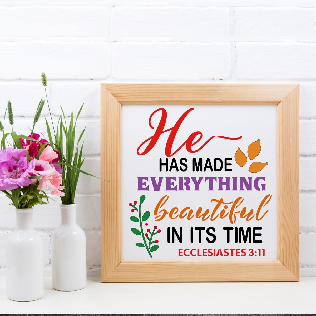CZONG 15 Pieces Christian Inspirational Stencils Painting on Wood, Bible Sign Motivational Saying Faith God Fidence Be Still Reusable Painting Stencils DIY Farmhouse Wood Signs for Home Office Decor