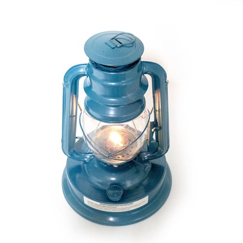 Crownplace Brands Rayo Oil Lantern - Royal Lantern with 64 Ounces Citronella Fuel for Outdoor Camping and Patio Use, Cobalt Blue