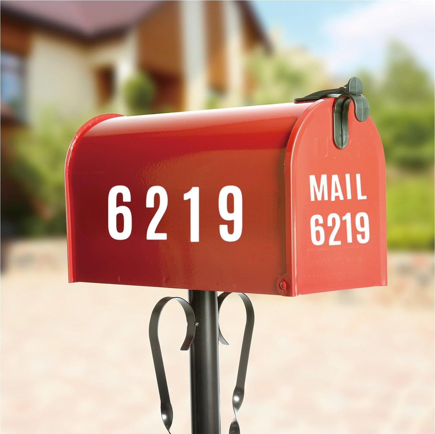 10 Sheets 500 Pcs Vinyl Letter Stickers, 2 inch Self-Adhesive Alphabet Numbers Stickers Waterproof Mailbox Numbers Sticker Letters for Mailbox,Window, Door,Cars,Boats,Address Number(2 inch,White)