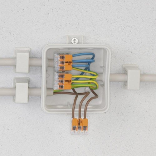 Wago 221-412 LEVER-NUTS 2 Conductor Compact Connectors 200 PK